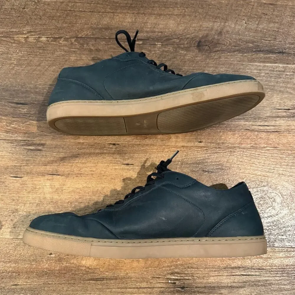 Amberjack Men's 12 Atlas Sneakers Cobalt Nubuck Gum Sole Portugal MSRP $179